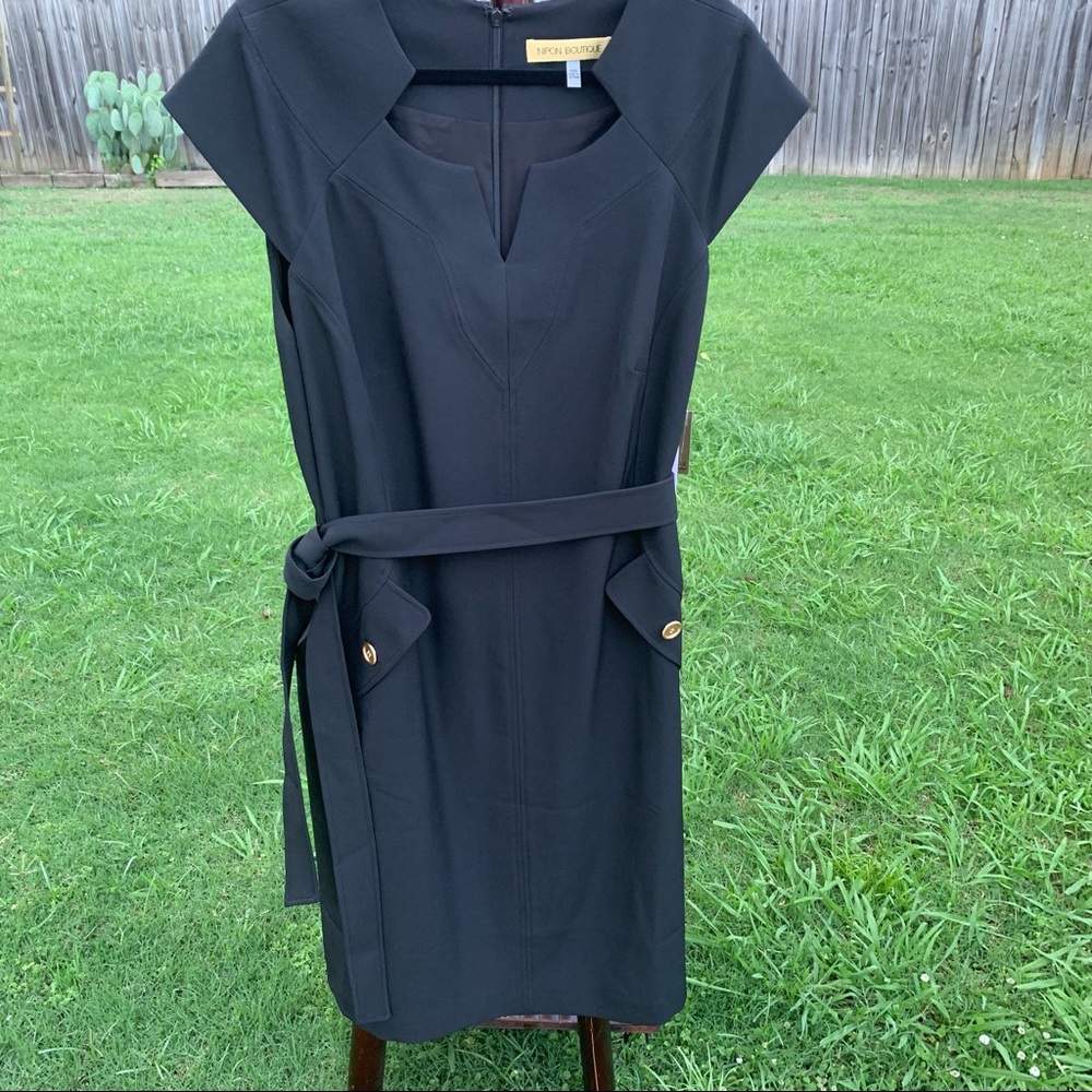 Stunning Black Nipon Boutique Dress Sz 16w